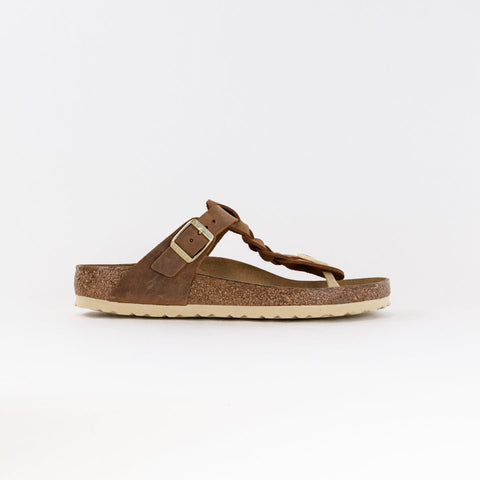 Gizeh Geflochtenes geöltes Leder (Damen) - Cognac