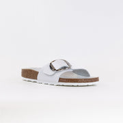 Madrid Big Buckle (Damen) - Weißes Leder